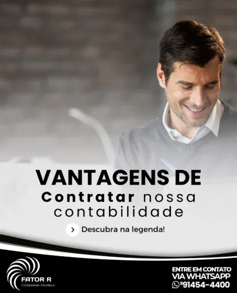 Post do Instagram da Fator R: Vantagens de contratar nossa contabilidade. Descubra na legenda.